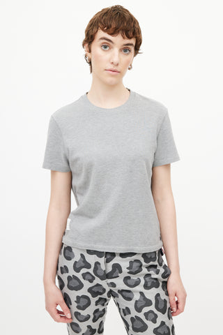 Thom Browne Grey 
Multicolour Stripe T-Shirt