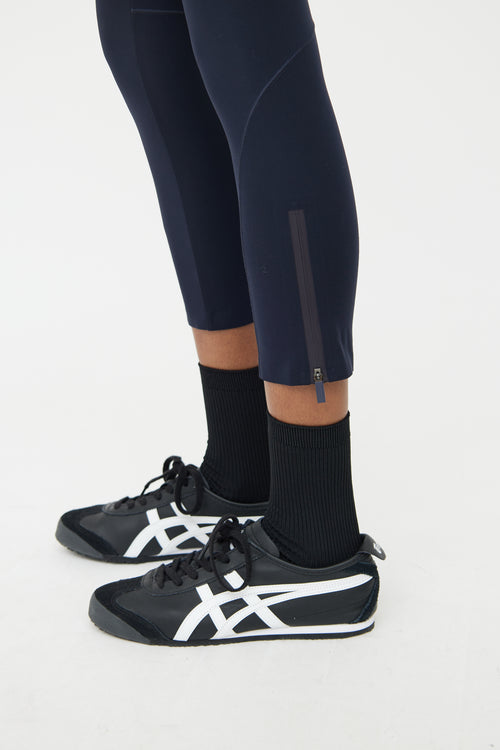 Thom Browne Navy Bar Top 
Legging Set