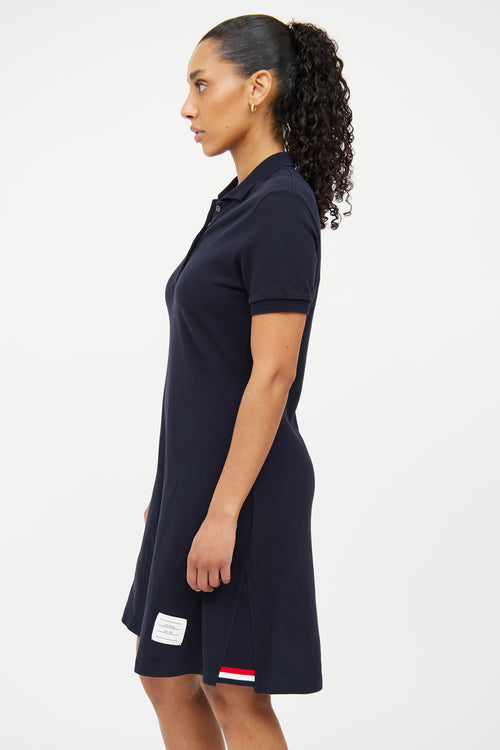 Thom Browne Navy Cotton Tennis Dress