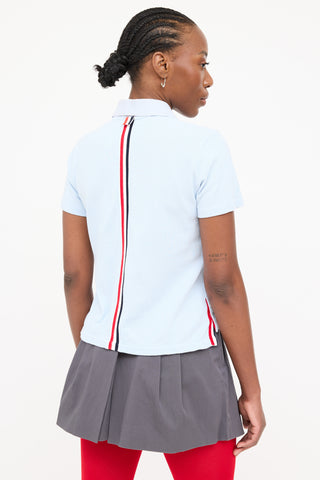 Thom Browne Pique Stripe Polo Shirt