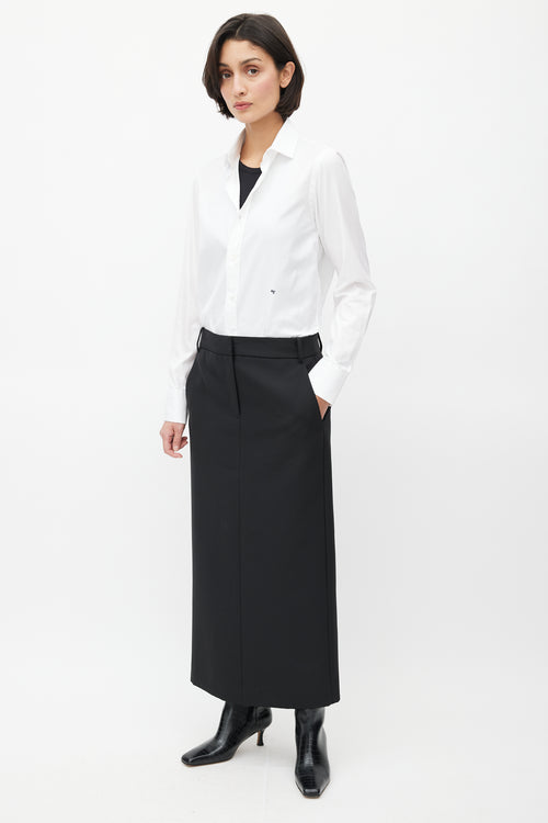 Tibi Black Pencil Skirt