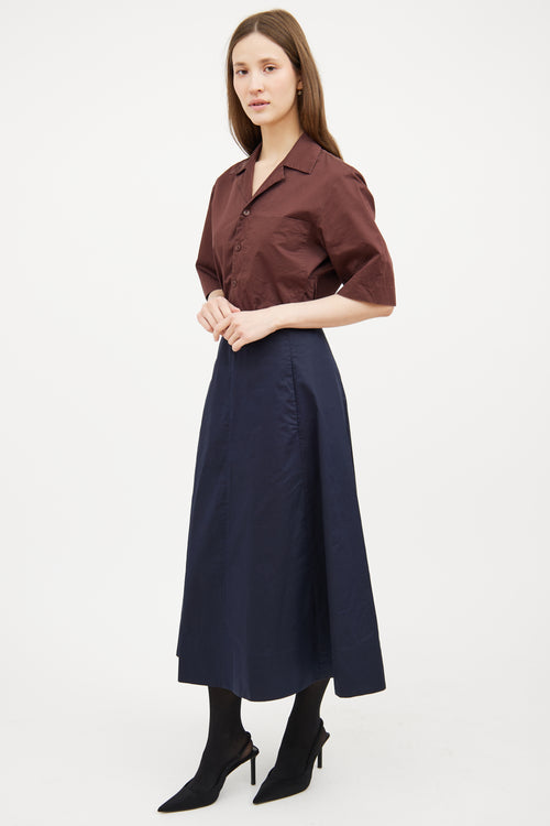 A-Line Midi Skirt