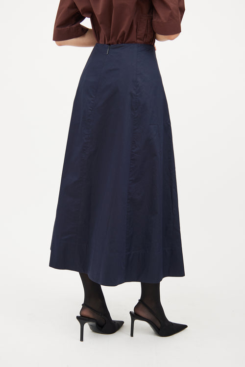 A-Line Midi Skirt