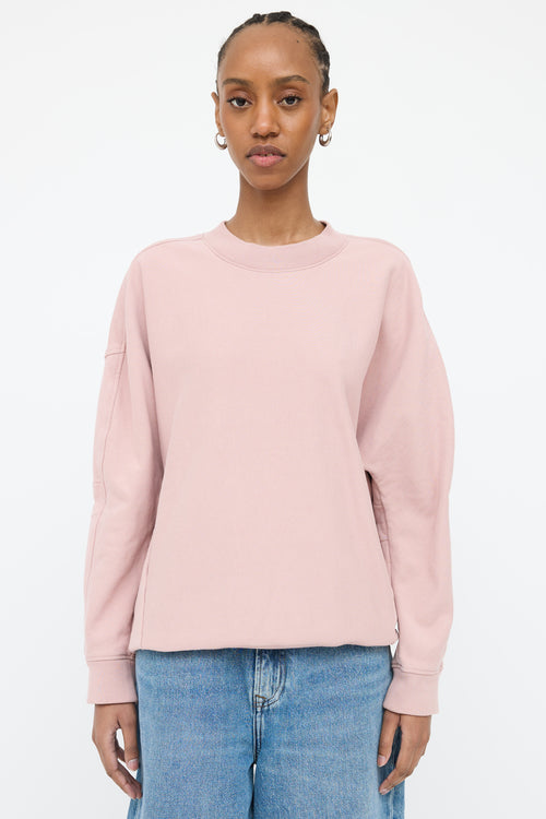 Tibi Pink O-Ring Sweatshirt