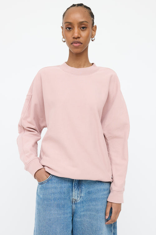 Tibi Pink O-Ring Sweatshirt