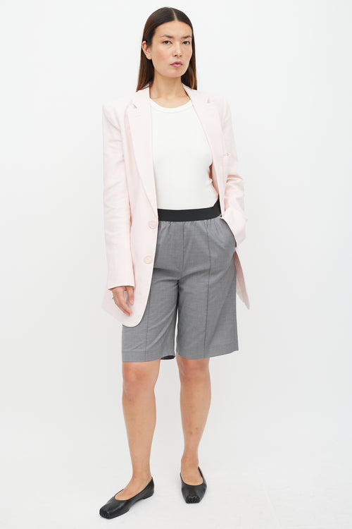 Tibi Pink Three Pocket Blazer