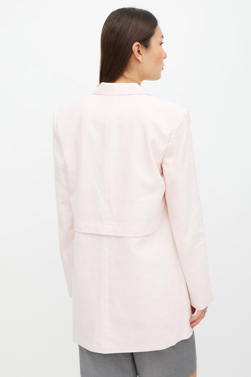 Tibi Pink Three Pocket Blazer