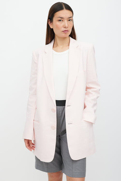 Tibi Pink Three Pocket Blazer