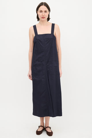 Tibi Poplin Overall Midi Dress