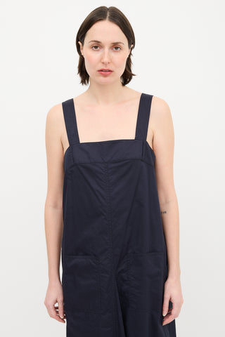 Tibi Poplin Overall Midi Dress