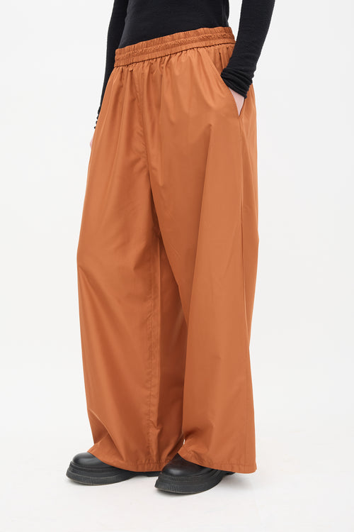 Tibi Sienna Brown Nylon Sporty Pant