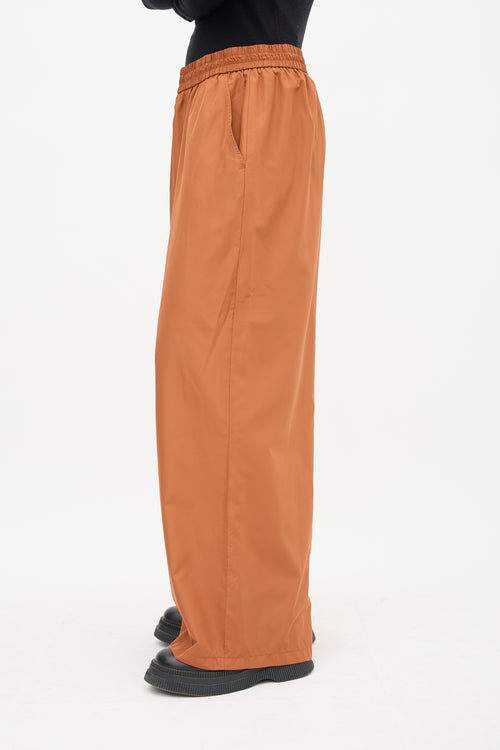 Tibi Sienna Brown Nylon Sporty Pant