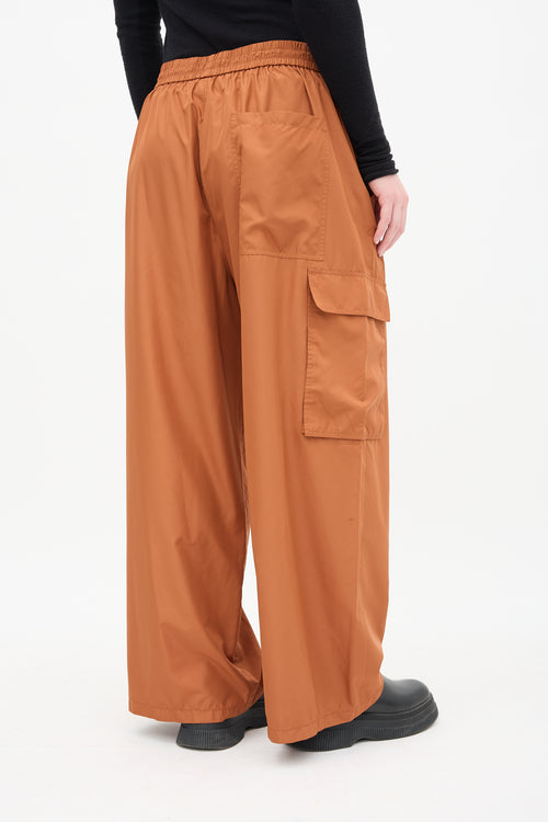 Tibi Sienna Brown Nylon Sporty Pant