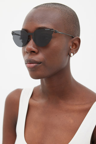 Tiffany 
Co. Black Rimless TF3097TD Sunglasses