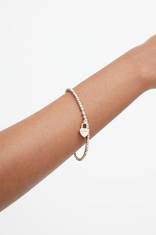 Tiffany 
Co. Sterling Silver Heart Lock Bracelet