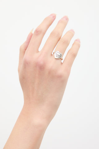 Tiffany 
Co. Sterling Silver Heart Ring