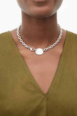 Tiffany 
Co. Sterling Silver Return To Tiffany Chain Choker