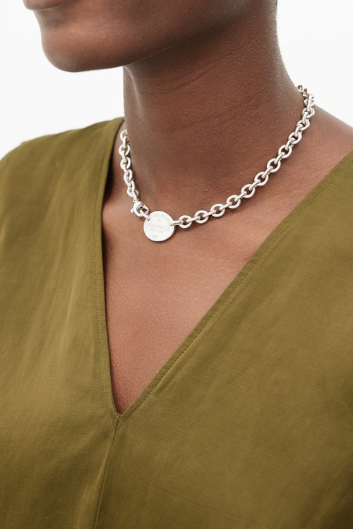 Tiffany 
Co. Sterling Silver Return To Tiffany Chain Choker