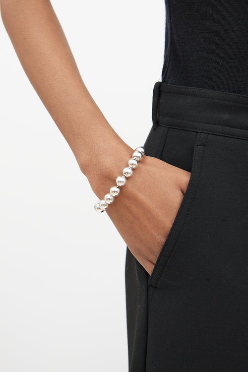 Tiffany 
Co.Sterling Silver Hardwear Ball Bracelet