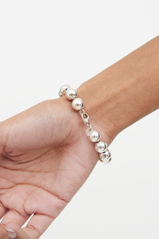 Tiffany 
Co.Sterling Silver Hardwear Ball Bracelet