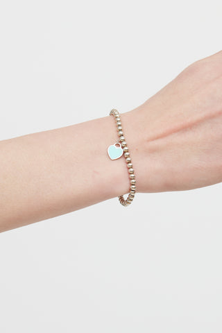 Tiffany 
Co. Sterling Silver Enamel Bead Bracelet