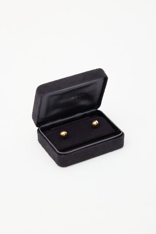 Tiffany 
Co. Gold Hardwear Ball Stud Earrings