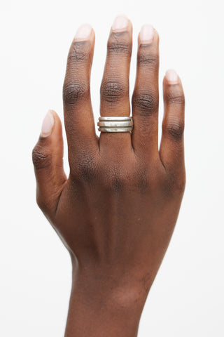 Tiffany 
Co. Silver Stripe Ring