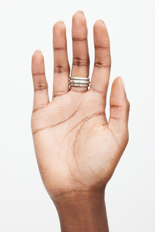 Tiffany 
Co. Silver Stripe Ring