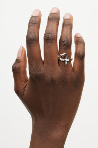 Tiffany 
Co. x Paloma Picasso Silver Loving Heart Ring