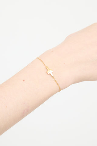 Tiffany 
Co. 18K Yellow Gold T Link Bracelet