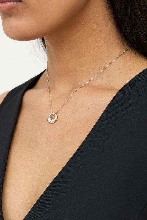 Tiffany 
Co. X Elsa Peretti Sterling Silver Eternal Circle Necklace