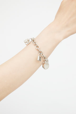 Tiffany 
Co. Sterling Silver Chain Link Charm Bracelet