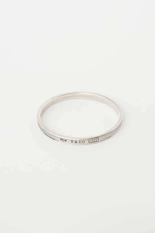 Tiffany 
Co. Sterling Silver 1837 Narrow Bangle Bracelet