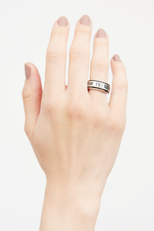 Tiffany 
Co. Sterling Silver Titanium Atlas Ring