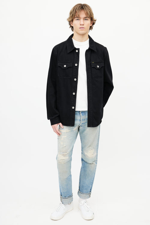 Tiger of Sweden Black Get Denim Shirt Jacket