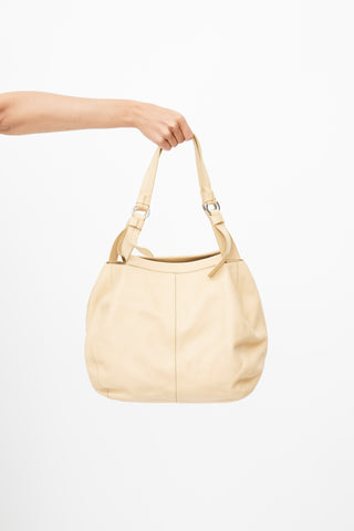 Tod
s Beige Leather Tote Bag