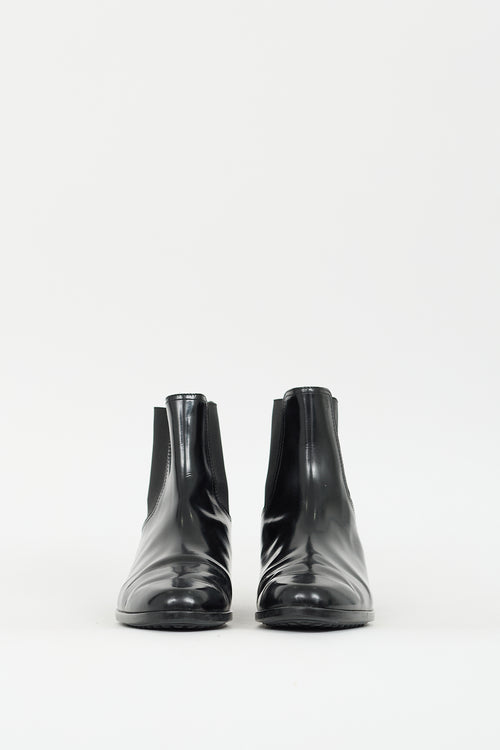 Tod
s Black Leather Chelsea Boot