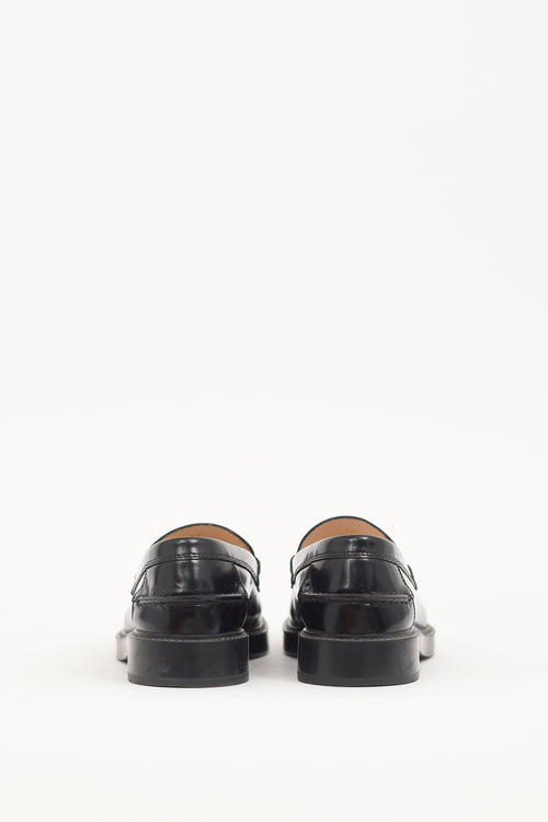 Tod
s Black Patent Leather Embellished Loafer