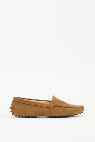 Tod
s Brown Suede Driving Loafer