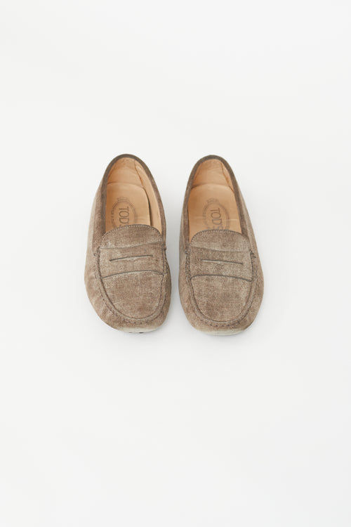 Tod
s Brown Suede Loafer