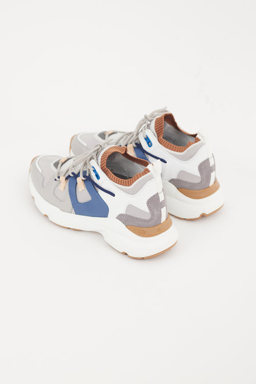 Tods Grey 
Multicolour Panelled Sneaker