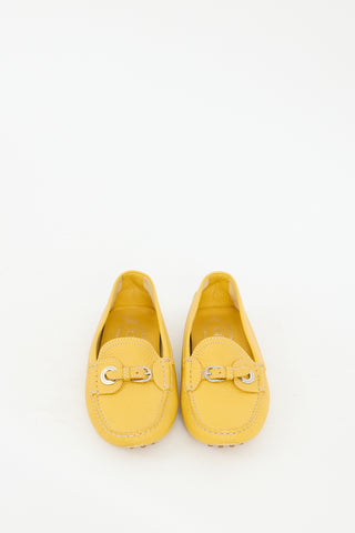 Tod
s Yellow Leather Buckle Loafer