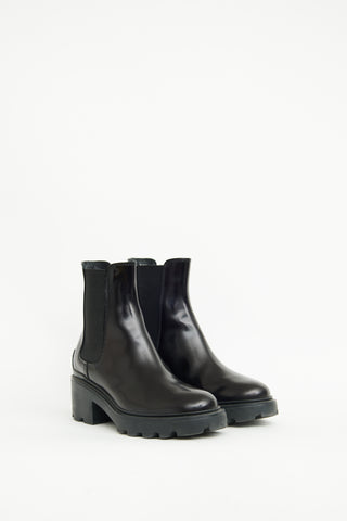 Tod
s Black Gomma Carro Ankle Boot