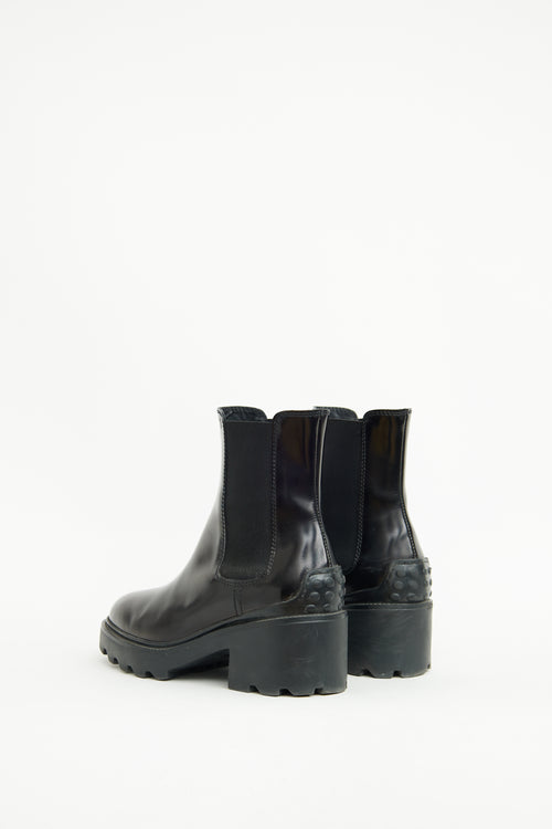 Tod
s Black Gomma Carro Ankle Boot