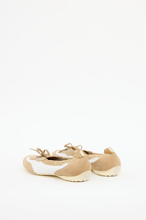 Tod
s Beige 
White 
Gold Gomma Sneaker