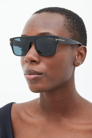 Tom Ford Black Dunning-02 Square Sunglasses