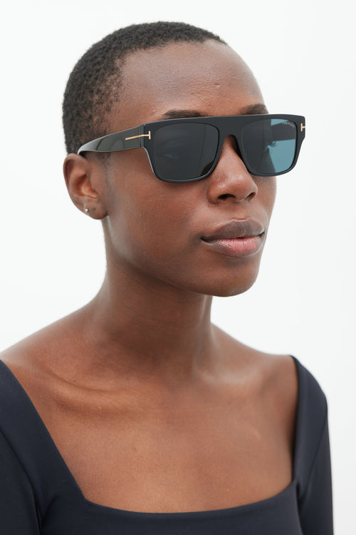 Tom Ford Black Dunning-02 Square Sunglasses