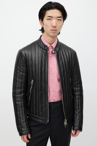 Tom Ford Black Quilted Leather Jacket