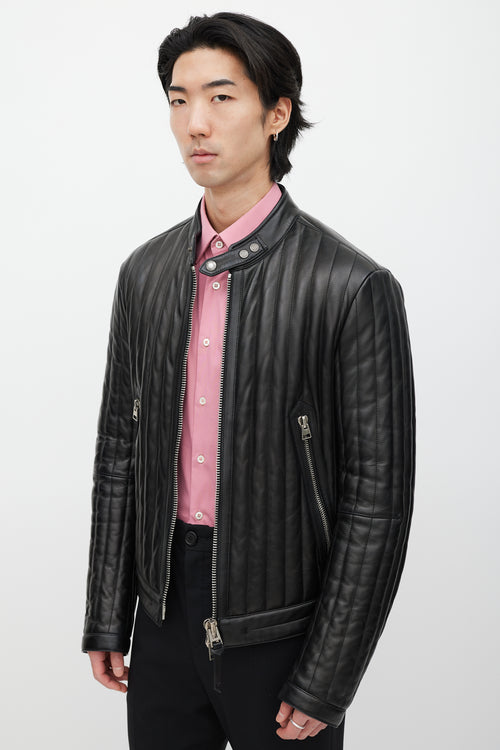 Tom Ford Black Quilted Leather Jacket