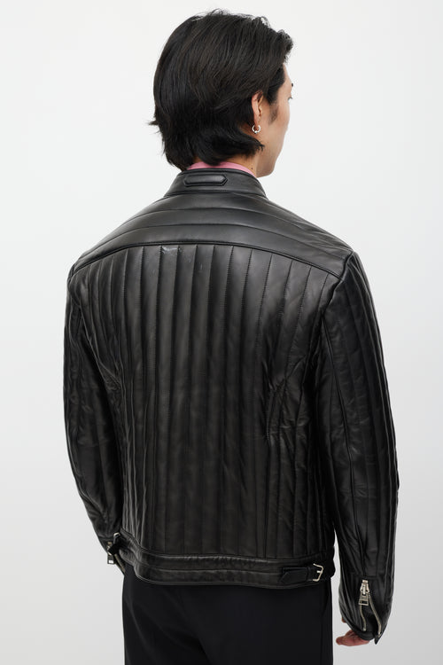 Tom Ford Black Quilted Leather Jacket